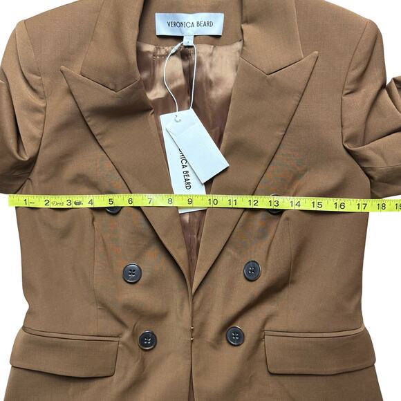 VERONICA BEARD Kona Brown Wool Blend Dickey Jacket - Picture 6 of 7